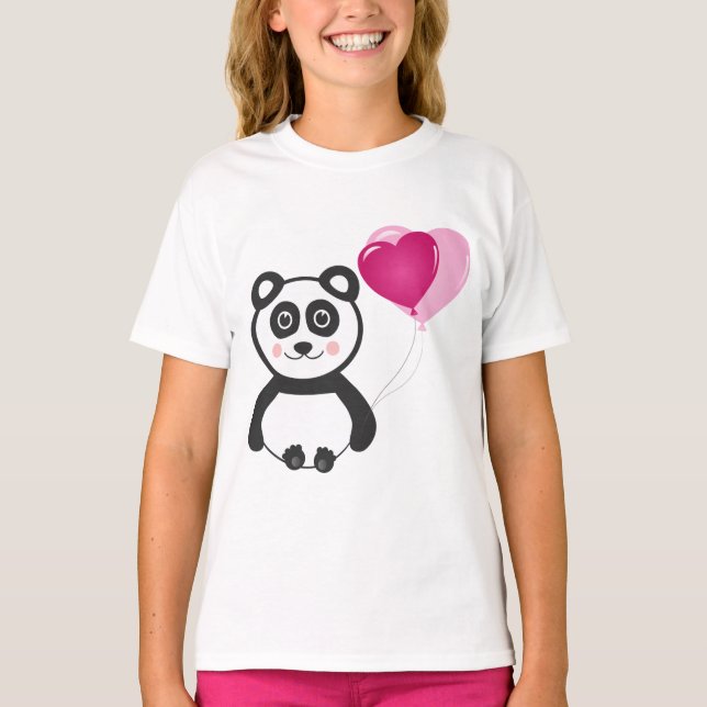 Cheerful Panda T Shirt (Framsida)