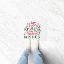 Cheerful Påsk Typography - Bunny Kisses