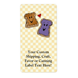 Cheerful Peanut Butter och Jelly Tecknad Friends Fraktsedel