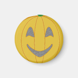 Cheerful Pumpkin Costume Design Halloween-Orange Magnet