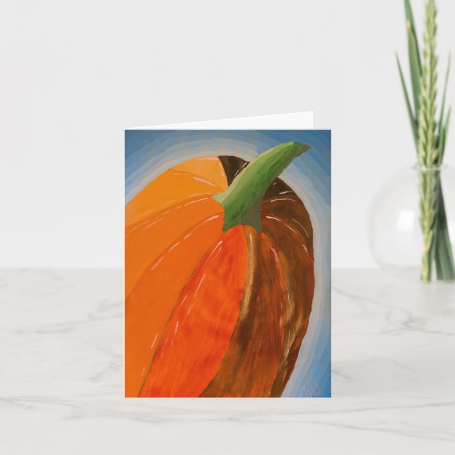Cheerful Pumpkin Kort (Framsida)
