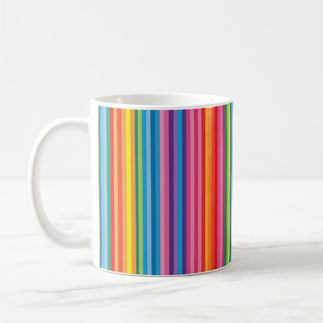 Cheerful Rainbow Rand Kaffemugg (Vänster)