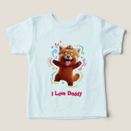 Cheerful Red Panda 3D Cartoon  T Shirt