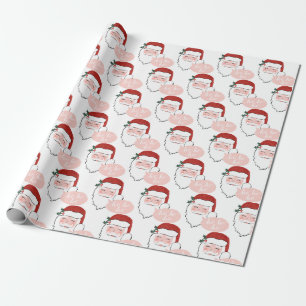 Cheerful Rosa och Red Santa ho ho ho ho Presentpapper