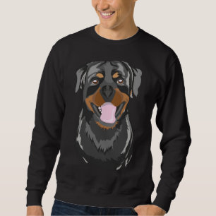 Cheerful Rottweiler Lycklig Lång Ärmad Tröja