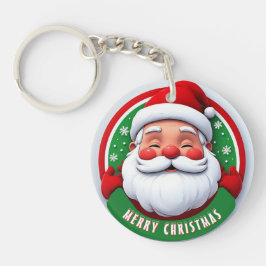 Cheerful Santa Claus Cartoon Portrait