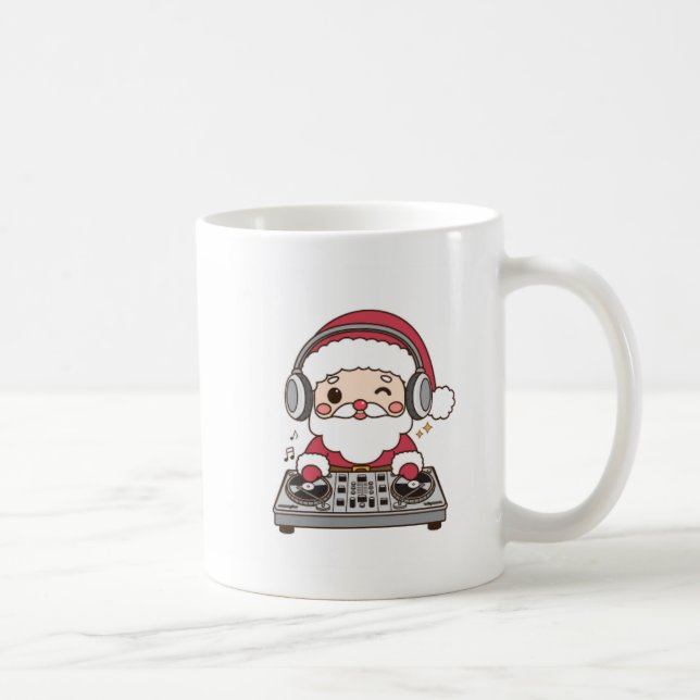 Cheerful Santa Mugg: Perfekt för Mysiga vinter Mor Kaffemugg (Höger)