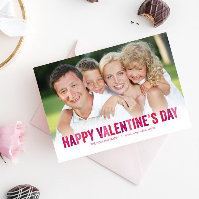 Cheerful Shades Valentine Day Foto Cards Julkort (Skapare uppladdad)