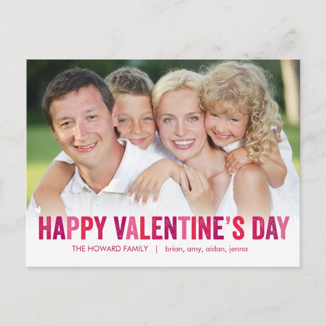 Cheerful Shades Valentine Day Postcard Vykort (Framsida)