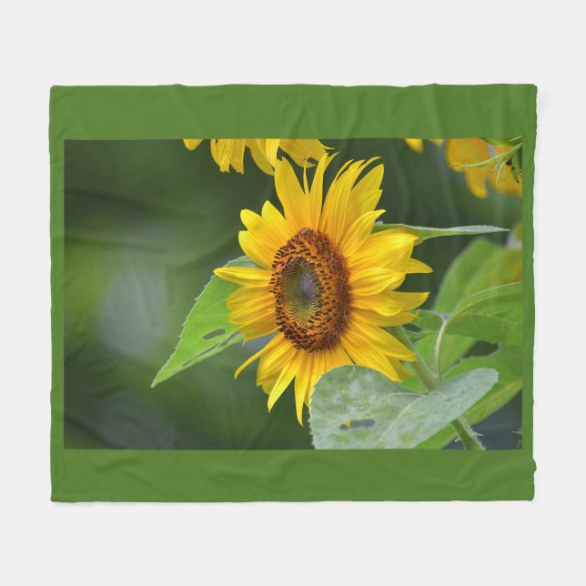 Cheerful Solros Blanket Fleecefilt (Framsidan (Horisontell))