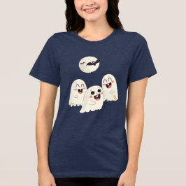 Cheerful spöken njuter av Halloween under fullt må T Shirt