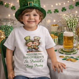 Cheerful St. Patrick’s Day Party Illustration T Shirt
