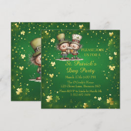 Cheerful St. Patrick’s Day Party Invitation  Inbjudningar