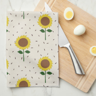 Cheerful Sunflower Pattern Dishtowel Kökshandduk
