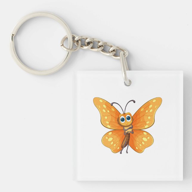Cheerful Tecknad Butterfly (Framsidan)