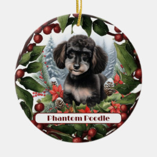 Cheerful Tekopp Phantom Pudel jul Julgransprydnad Keramik