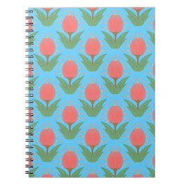 Cheerful Tulips Spiral Photo Notebook Anteckningsbok