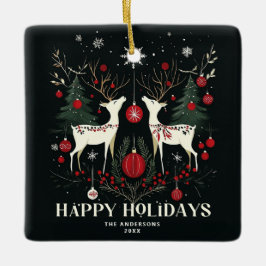 Cheerful Warm Scandinavian Julgran Julgransprydnad Keramik