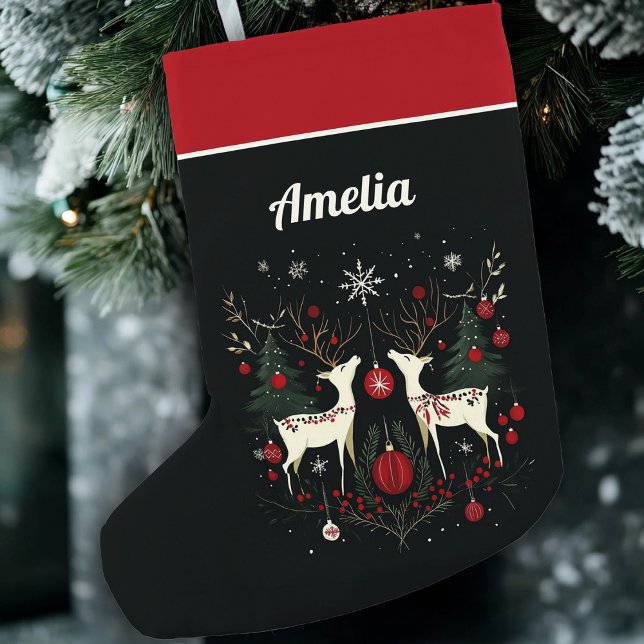 Cheerful Warm Scandinavian Nordic Julgran Liten Julstrumpa (Skapare uppladdad)