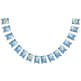 Cheerful White Daisy Vimplar