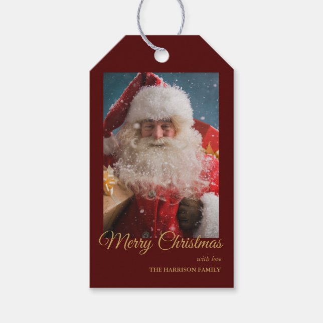 Cheerful Winter Jultomten | GOD JUL Presentetikett (Framsidan)