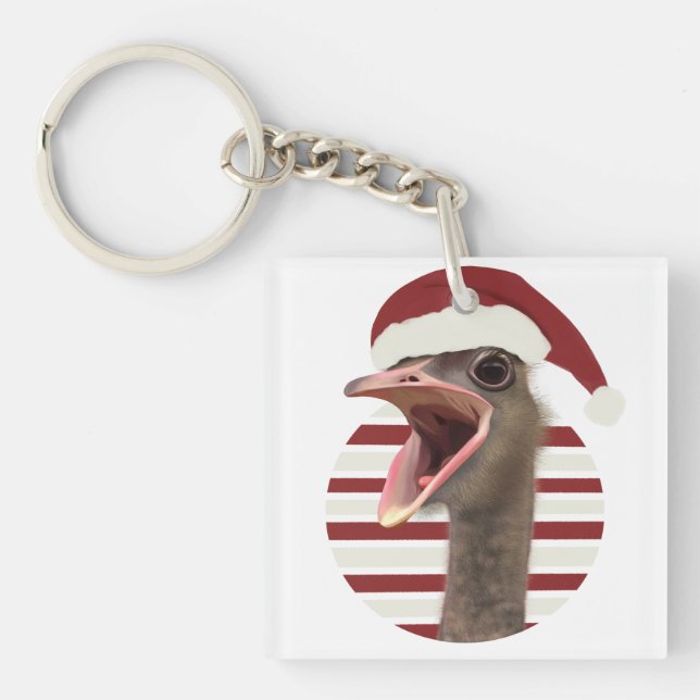 Cheerfull julstruts med Santa Hat (Framsidan)