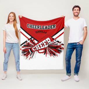 Cheerhead - Red, White & Black Fleecefilt