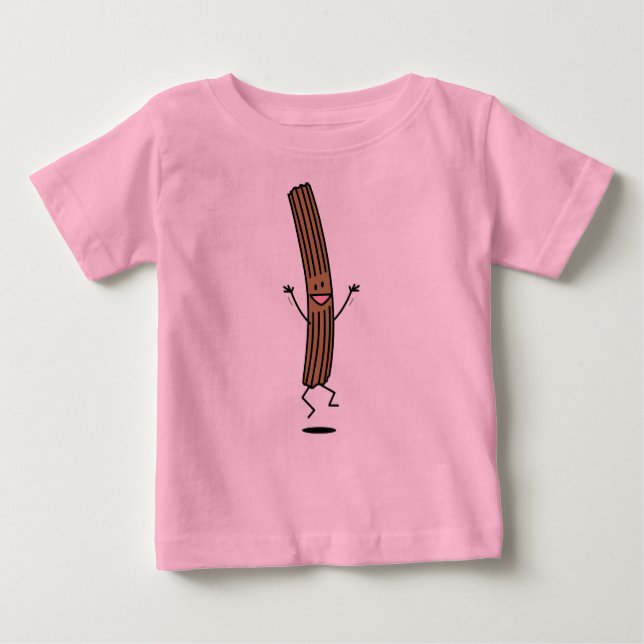 Cheering Jumping Churro T-shirt (Framsida)