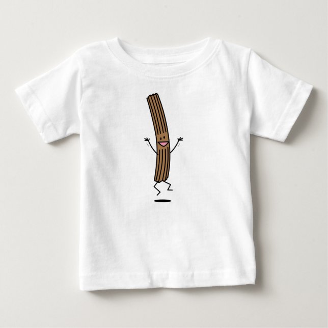 Cheering Jumping Churro T-shirt (Framsida)