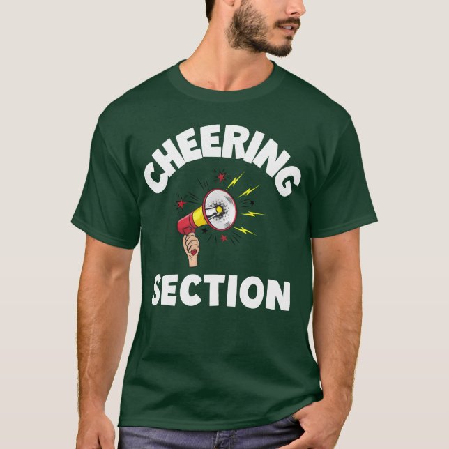 Cheering Section Sports and Performance shirt girl T Shirt (Framsida)