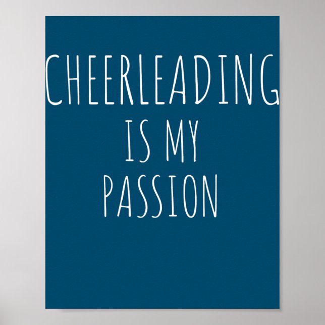 Cheerlead är min passion för CheerLeader Poster (Framsidan)