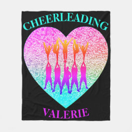 Cheerlead Cheer Stunt Pyramid Fleece Blanket