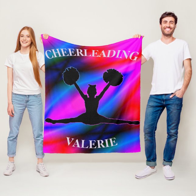 Cheerlead Colorful Fleece Blanket (På plats)