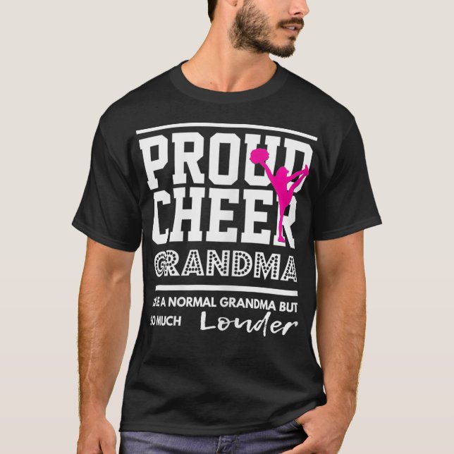 Cheerlead Design Proud Cheer Grandma T Shirt (Framsida)