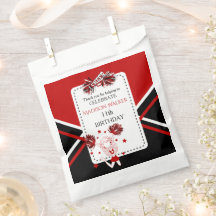 Cheerlead Födelsedagsfest Red, Black, White