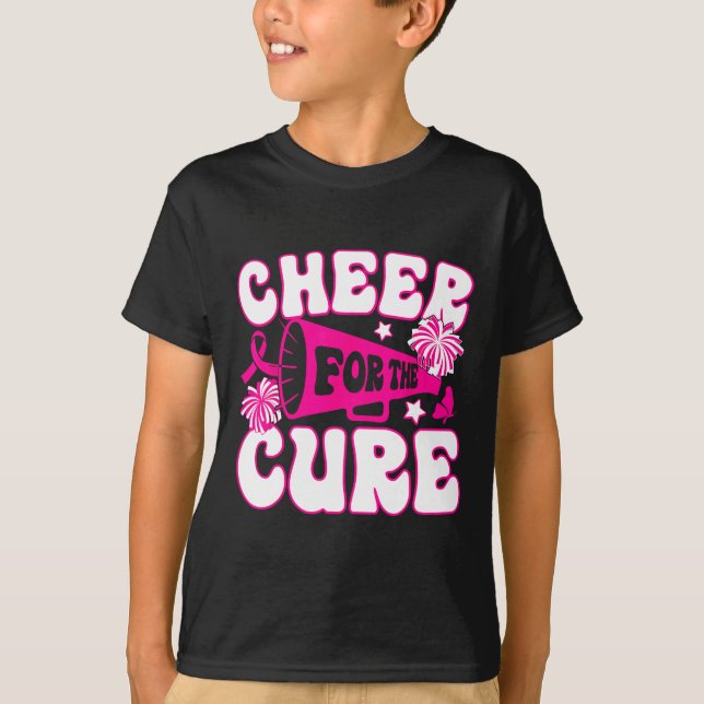 Cheerlead för en ren bröstcancermedvetenhet t shirt (Framsida)
