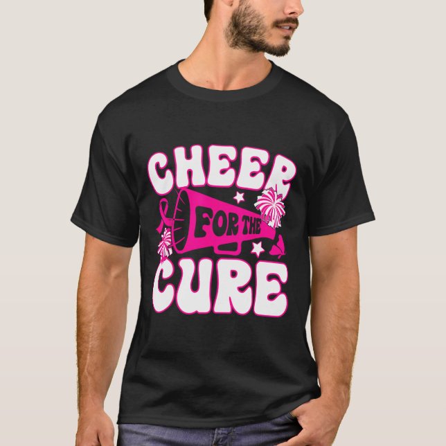 Cheerlead för en ren bröstcancermedvetenhet t shirt (Framsida)