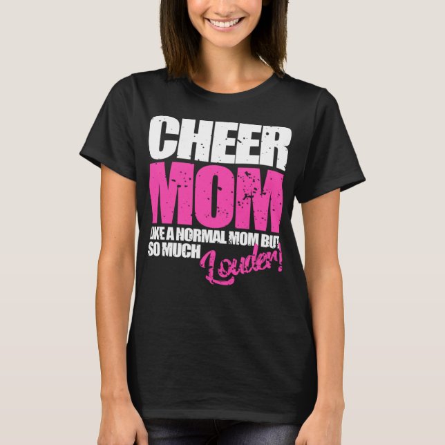 Cheerlead Funny Cheer Mamma T Shirt (Framsida)