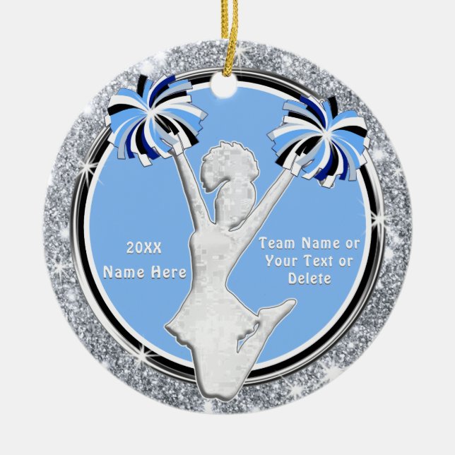 Cheerlead Gift Ideas Billigt, Cheer Ornaments Julgransprydnad Keramik (Framsidan)