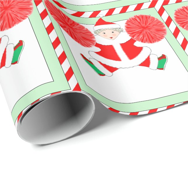 Cheerlead Helgdag Gift Presentpapper (Rullad Hörn)