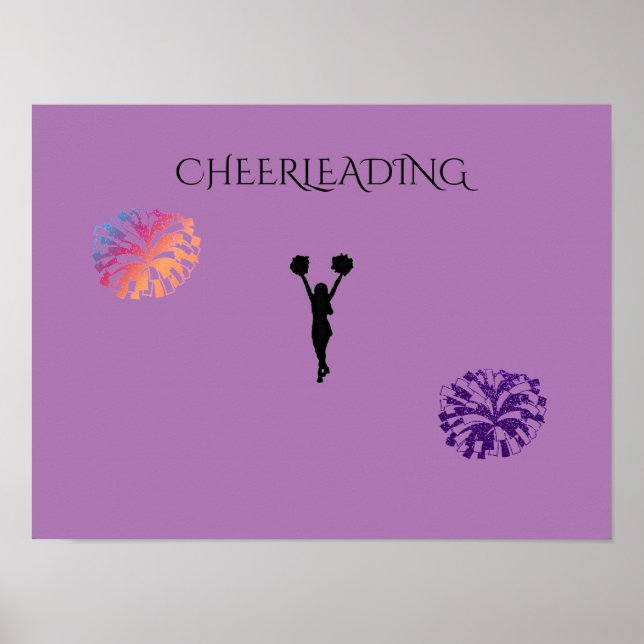 Cheerlead lila poster. poster (Framsidan)