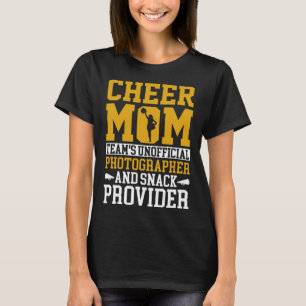 Cheerlead Mamma Unofficial Photographer Snack Pro T Shirt