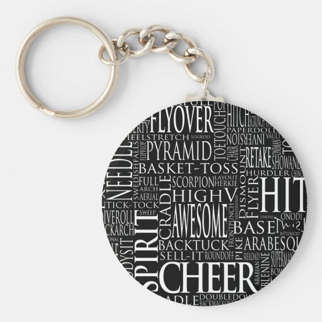 Cheerlead Ord Cloud Nyckelring (Framsidan)