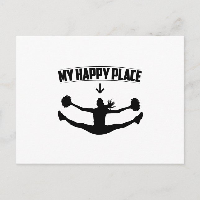 Cheerlead Ord | Sportledargåvor Vykort (Framsida)