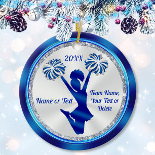 Cheerlead Ornaments, Personlig Cheer Gifts, Julgransprydnad Keramik