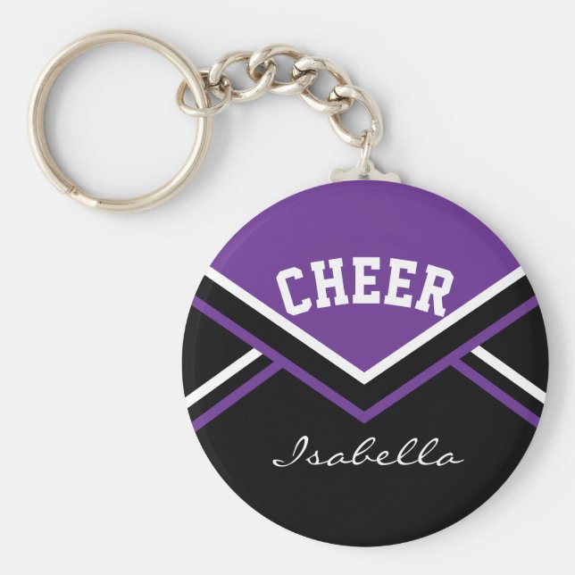 Cheerlead Outfit i Lila Nyckelring (Framsidan)