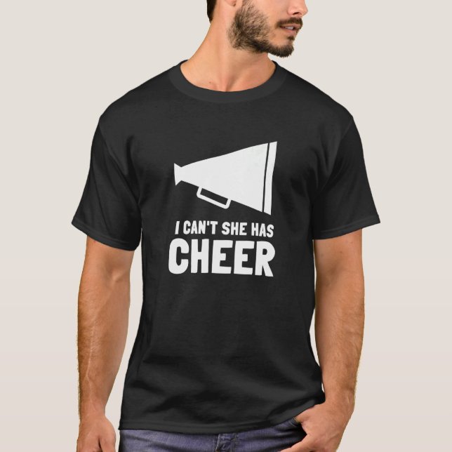 Cheerlead Pappa Cheermanager Far... Jag kan inte h T Shirt (Framsida)