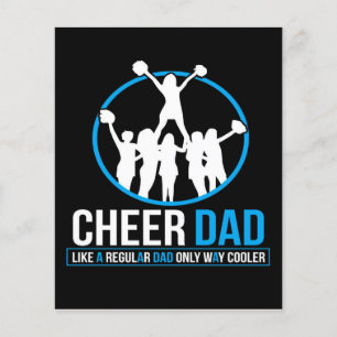 Cheerlead Pappa Far Cheerlead Cute Dets Flygblad