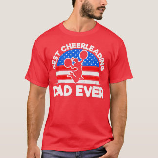 Cheerlead Pappa Shirt American Flagga Best Gift T