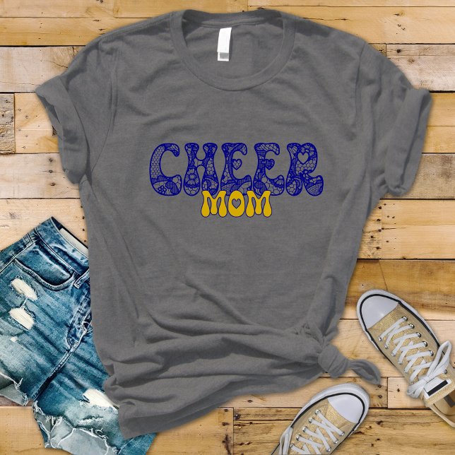 Cheerlead/Poms Mamma-skjorta med snöre-design T Shirt (Skapare uppladdad)